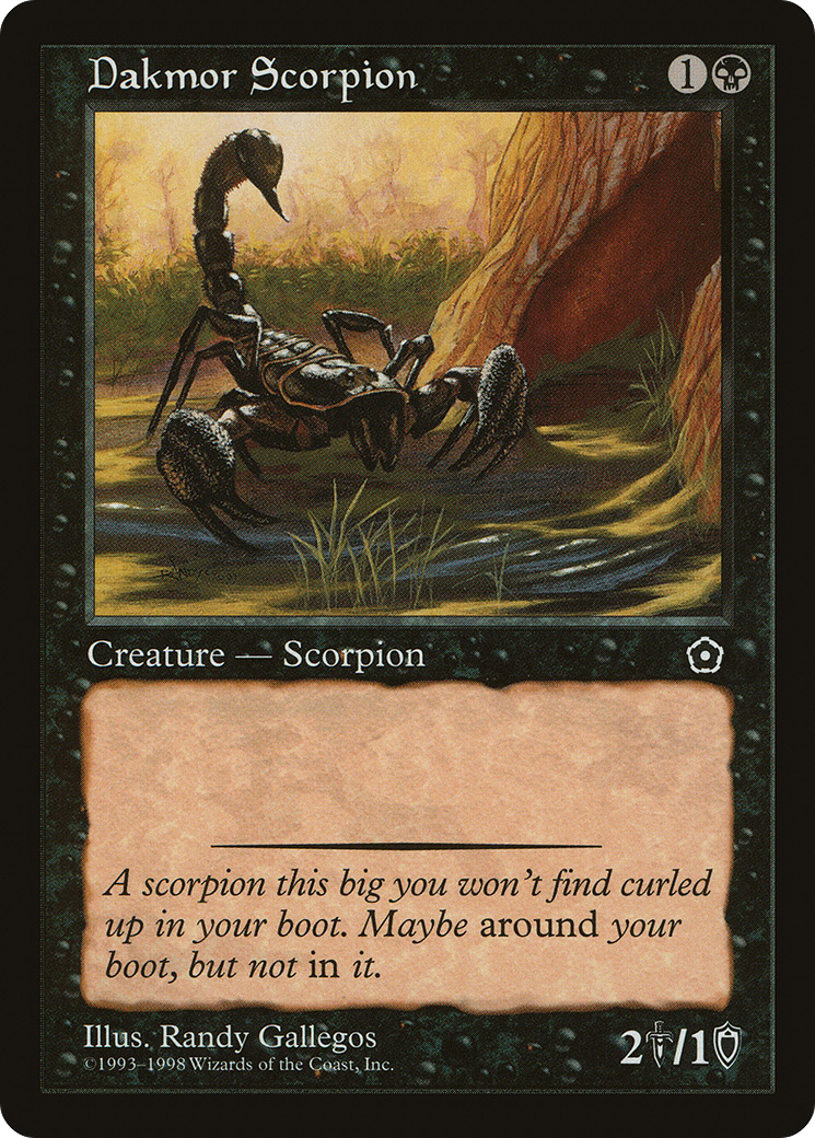 Dakmor Scorpion (P02-070) - Portal Second Age - Premium MTG Single from Wizards of the Coast - Just $0.25! Shop now at Game Crave Tournament Store