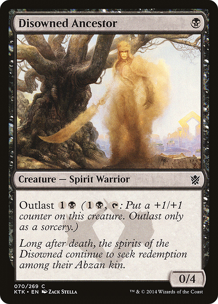 Disowned Ancestor (KTK-070) - Khans of Tarkir - Premium MTG Single from Wizards of the Coast - Just $0.25! Shop now at Game Crave Tournament Store