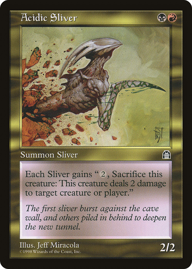 Acidic Sliver (STH-126) - Stronghold - Premium MTG Single from Wizards of the Coast - Just $0.14! Shop now at Game Crave Tournament Store