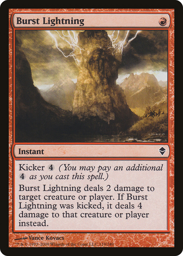 Burst Lightning (ZEN-119) - Zendikar Foil - Premium MTG Single from Wizards of the Coast - Just $3.51! Shop now at Game Crave Tournament Store