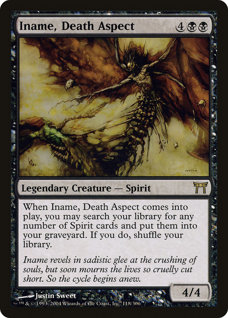 Iname, Death Aspect (CHK-118) - Champions of Kamigawa - Premium MTG Single from Wizards of the Coast - Just $0.10! Shop now at Game Crave Tournament Store