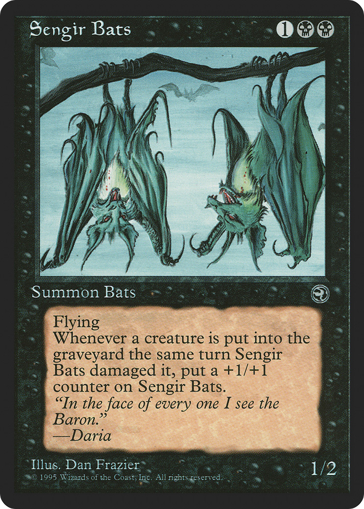 Sengir Bats (HML-57B) - Homelands - Premium MTG Single from Wizards of the Coast - Just $0.08! Shop now at Game Crave Tournament Store