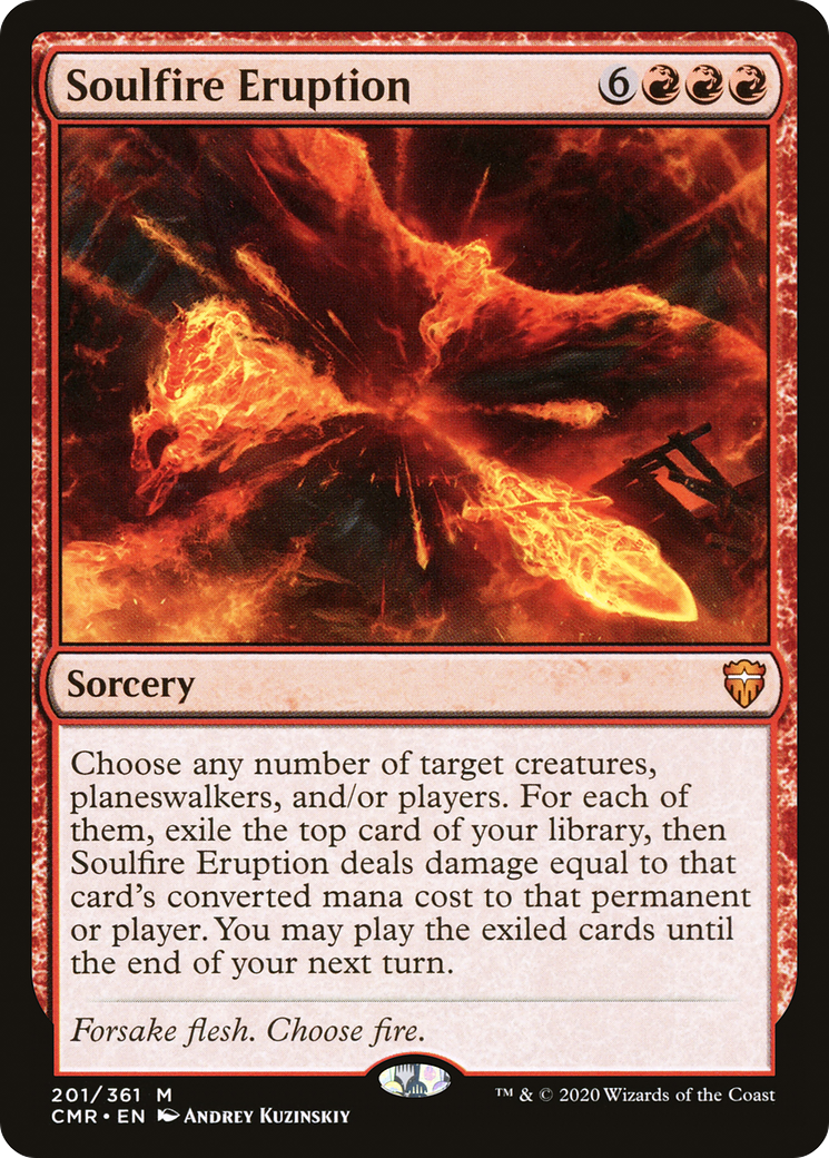 Soulfire Eruption (CMR-201) - Commander Legends - Premium MTG Single from Wizards of the Coast - Just $0.12! Shop now at Game Crave Tournament Store