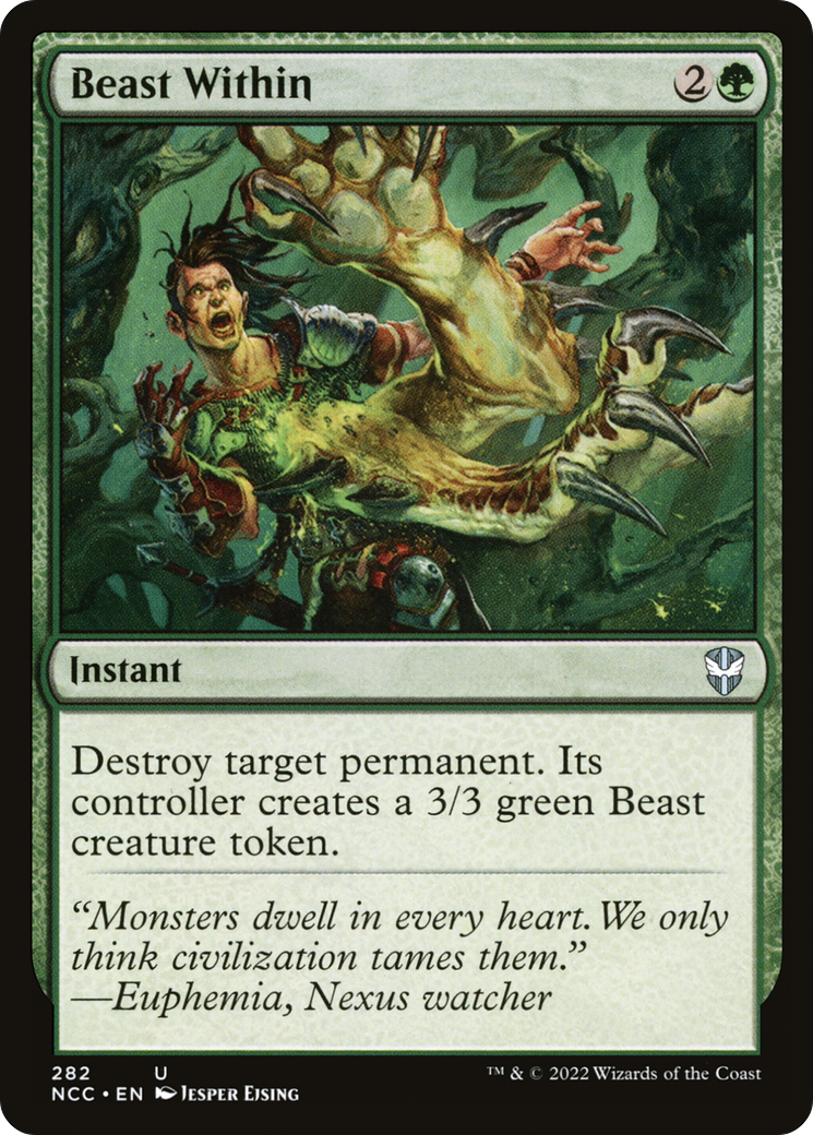 Beast Within (NCC-282) - New Capenna Commander - Premium MTG Single from Wizards of the Coast - Just $0.37! Shop now at Game Crave Tournament Store