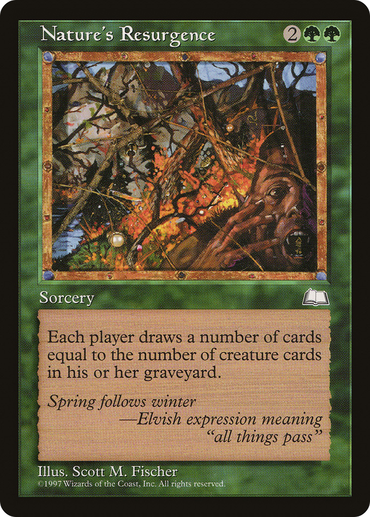 Nature's Resurgence (WTH-137) - Weatherlight - Premium MTG Single from Wizards of the Coast - Just $0.11! Shop now at Game Crave Tournament Store