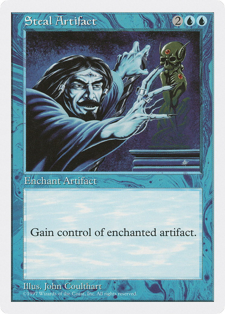 Steal Artifact (5ED-128) - Fifth Edition - Premium MTG Single from Wizards of the Coast - Just $0.25! Shop now at Game Crave Tournament Store