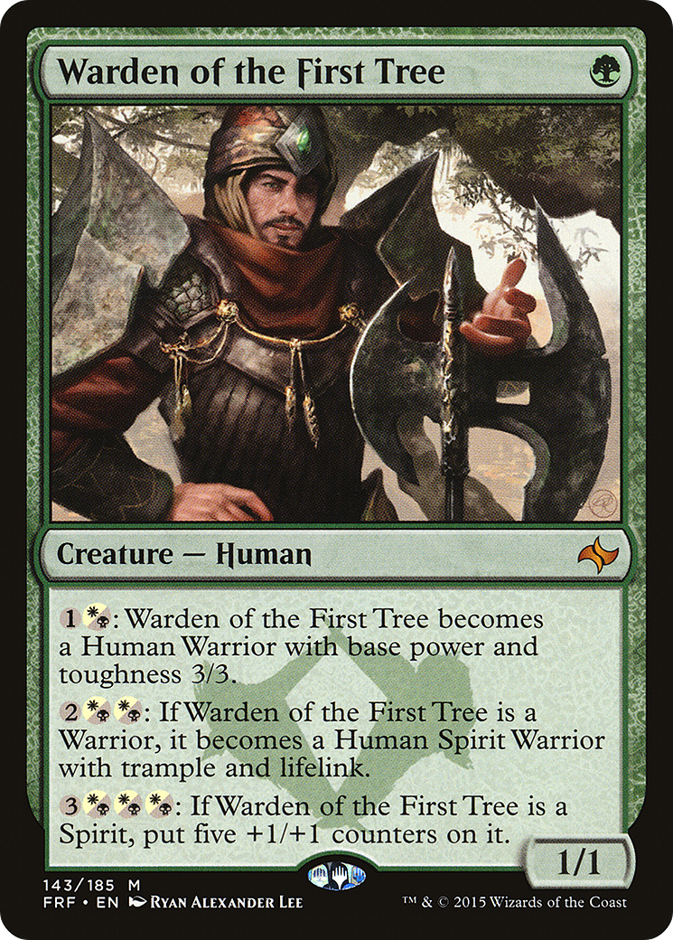 Warden of the First Tree (FRF-143) - Fate Reforged - Premium MTG Single from Wizards of the Coast - Just $0.30! Shop now at Game Crave Tournament Store