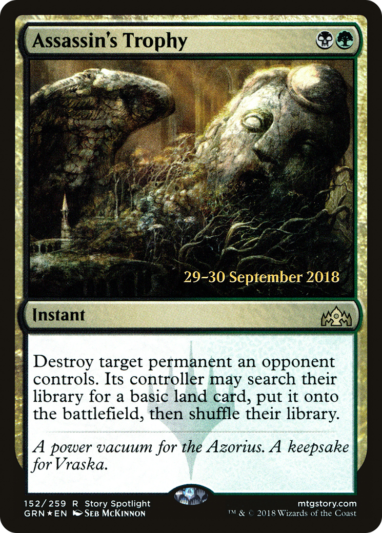 Assassin's Trophy (PGRN-152S) - Guilds of Ravnica Promos Foil - Premium MTG Single from Wizards of the Coast - Just $1.43! Shop now at Game Crave Tournament Store