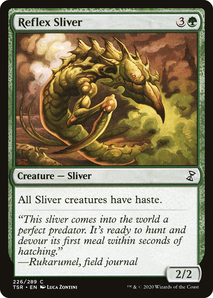 Reflex Sliver (TSR-226) - Time Spiral Remastered Foil - Premium MTG Single from Wizards of the Coast - Just $0.11! Shop now at Game Crave Tournament Store