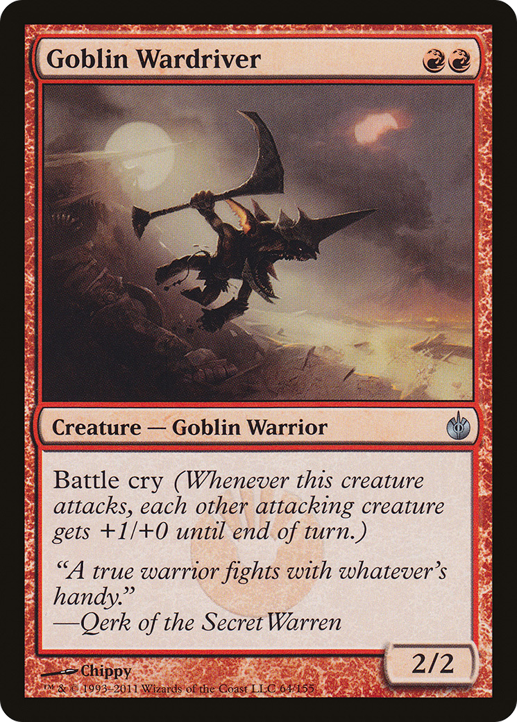 Goblin Wardriver (MBS-064) - Mirrodin Besieged Foil - Premium MTG Single from Wizards of the Coast - Just $0.78! Shop now at Game Crave Tournament Store