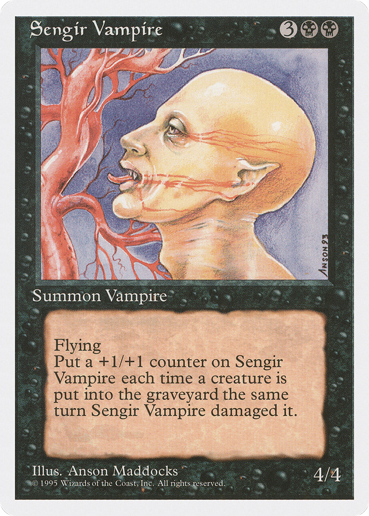 Sengir Vampire (4ED-160) - Fourth Edition - Premium MTG Single from Wizards of the Coast - Just $0.11! Shop now at Game Crave Tournament Store