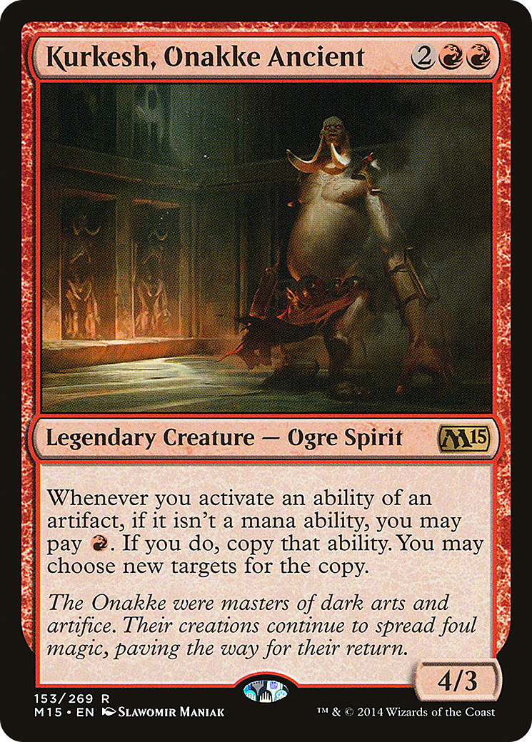 Kurkesh, Onakke Ancient (M15-153) - Magic 2015 Foil - Premium MTG Single from Wizards of the Coast - Just $0.08! Shop now at Game Crave Tournament Store