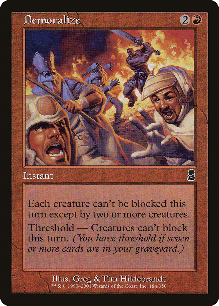 Demoralize (ODY-184) - Odyssey Foil - Premium MTG Single from Wizards of the Coast - Just $0.16! Shop now at Game Crave Tournament Store
