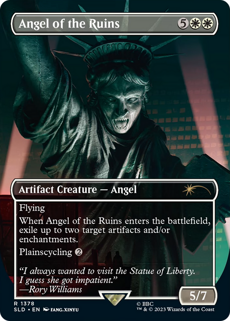 Angel of the Ruins (SLD-1378) - Secret Lair Drop: (Showcase) Foil - Premium MTG Single from Wizards of the Coast - Just $2.27! Shop now at Game Crave Tournament Store