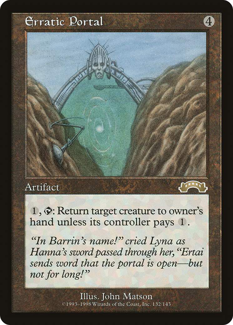 Erratic Portal (EXO-132) - Exodus - Premium MTG Single from Wizards of the Coast - Just $0.52! Shop now at Game Crave Tournament Store