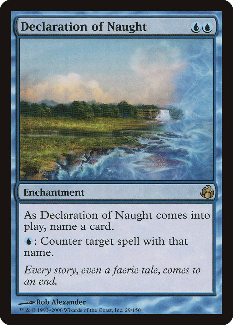 Declaration of Naught (MOR-029) - Morningtide Foil - Premium MTG Single from Wizards of the Coast - Just $1.75! Shop now at Game Crave Tournament Store