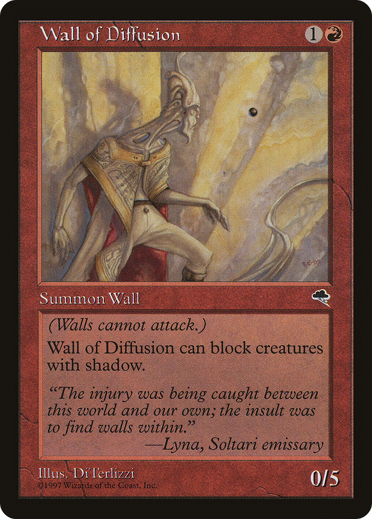 Wall of Diffusion (TMP-211) - Tempest - Premium MTG Single from Wizards of the Coast - Just $0.08! Shop now at Game Crave Tournament Store