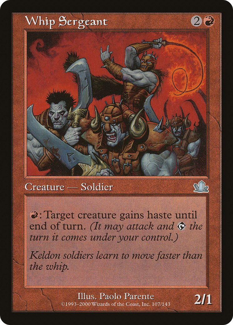 Whip Sergeant (PCY-107) - Prophecy - Premium MTG Single from Wizards of the Coast - Just $0.08! Shop now at Game Crave Tournament Store
