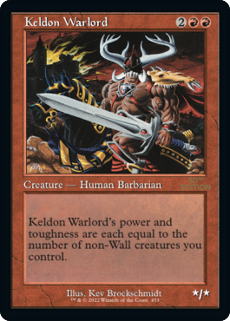 Keldon Warlord (30A-453) - 30th Anniversary Edition - Premium MTG Single from Wizards of the Coast - Just $80! Shop now at Game Crave Tournament Store