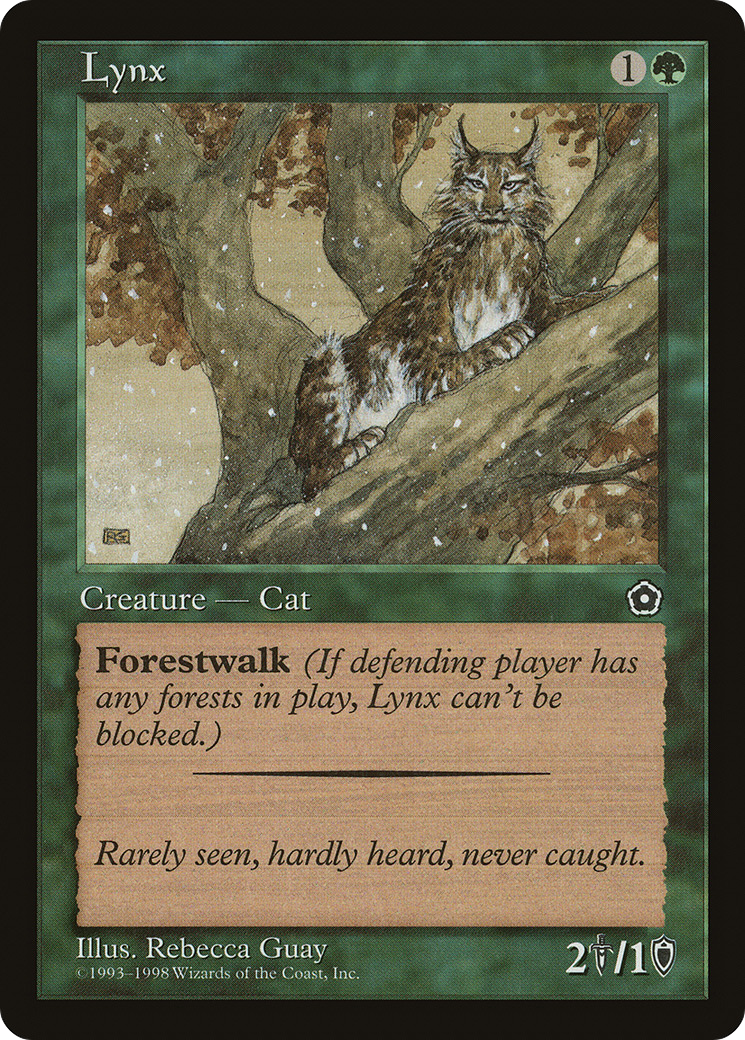 Lynx (P02-132) - Portal Second Age - Premium MTG Single from Wizards of the Coast - Just $0.14! Shop now at Game Crave Tournament Store