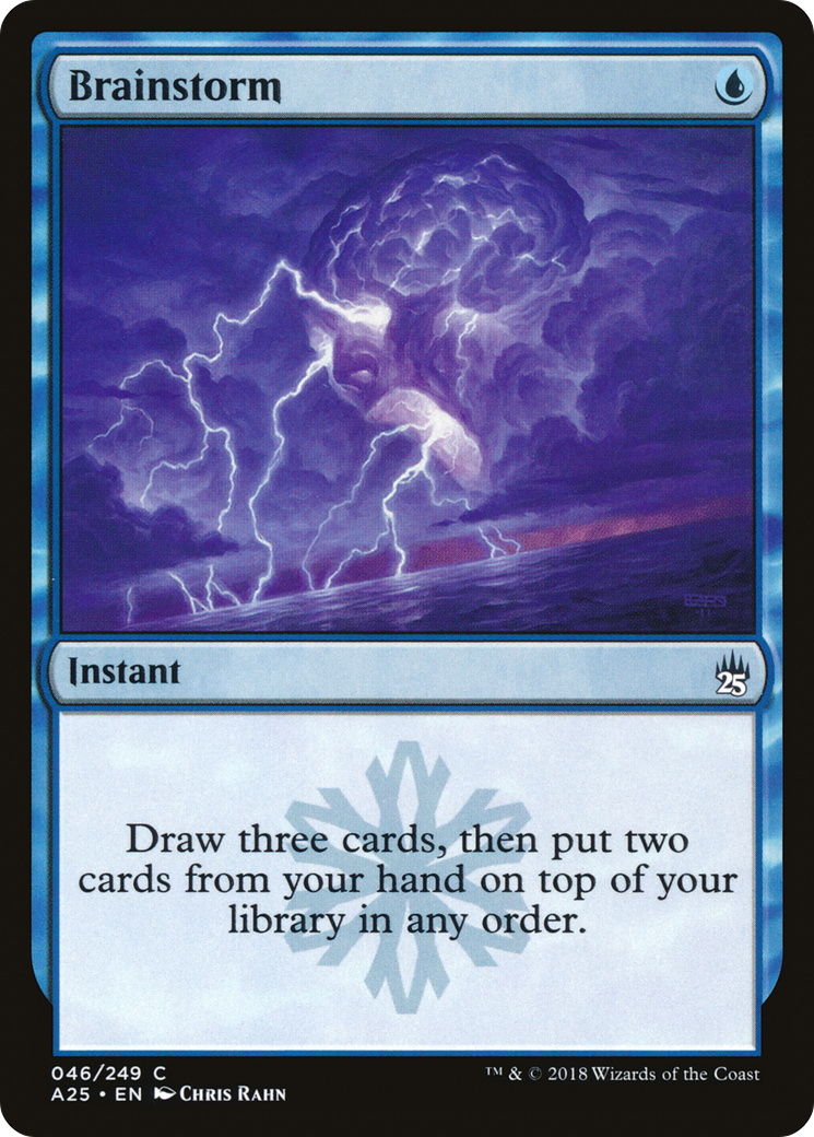 Brainstorm (A25-046) - Masters 25 - Premium MTG Single from Wizards of the Coast - Just $0.32! Shop now at Game Crave Tournament Store