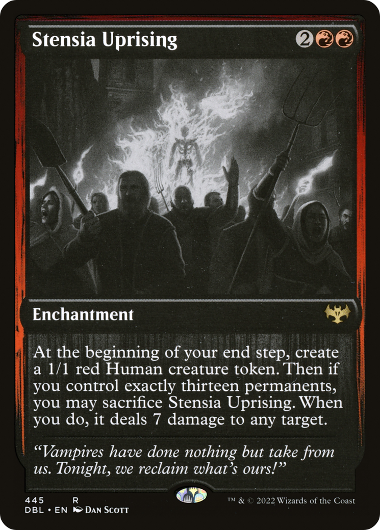 Stensia Uprising (DBL-445) - Innistrad: Double Feature Foil - Premium MTG Single from Wizards of the Coast - Just $0.43! Shop now at Game Crave Tournament Store