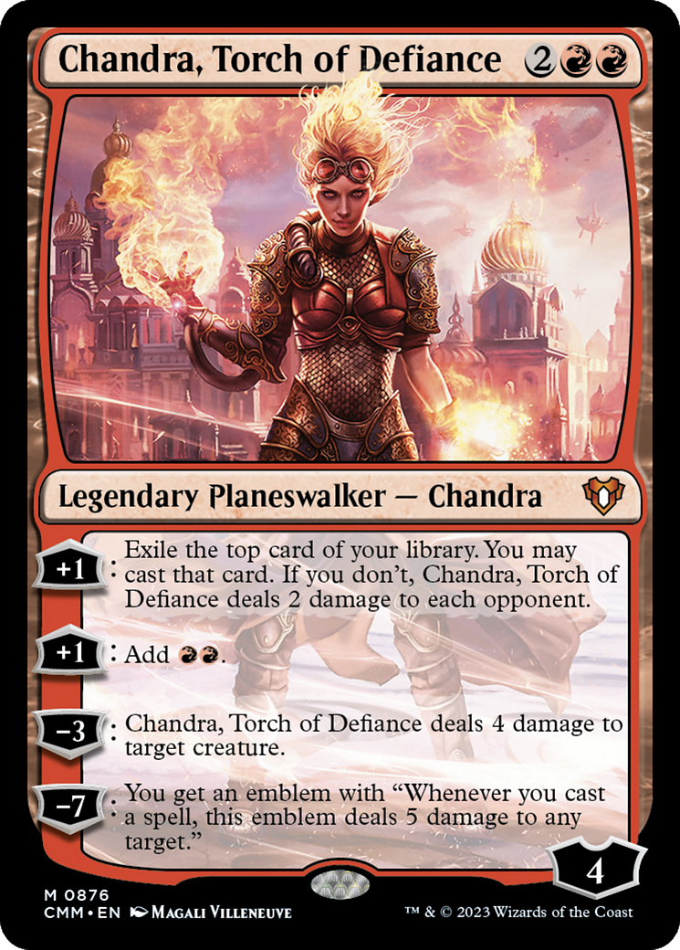 Chandra, Torch of Defiance (CMM-876) - Commander Masters - Premium MTG Single from Wizards of the Coast - Just $0.56! Shop now at Game Crave Tournament Store
