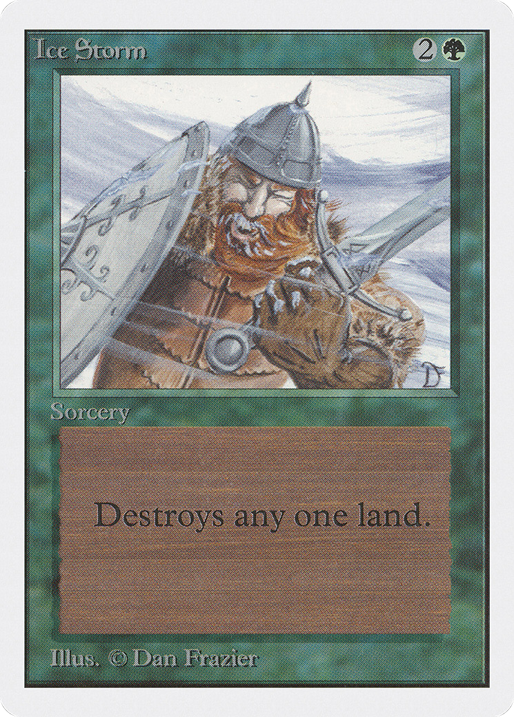 Ice Storm (2ED-202) - Unlimited Edition - Premium MTG Single from Wizards of the Coast - Just $11.75! Shop now at Game Crave Tournament Store