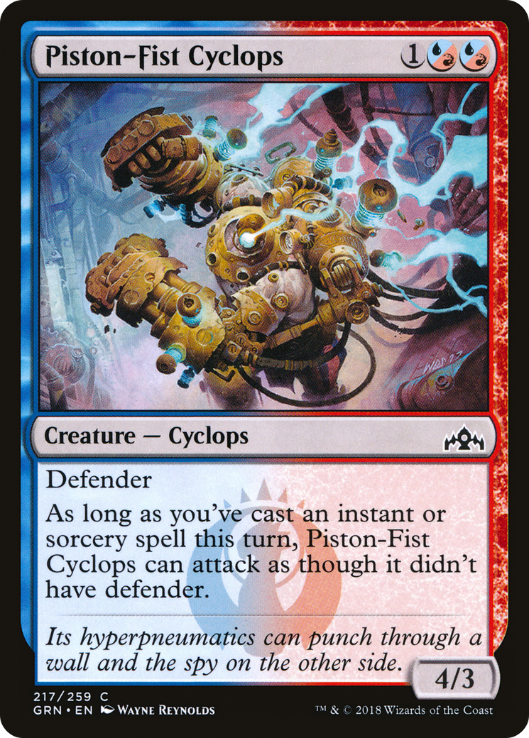 Piston-Fist Cyclops (GRN-217) - Guilds of Ravnica - Premium MTG Single from Wizards of the Coast - Just $0.08! Shop now at Game Crave Tournament Store