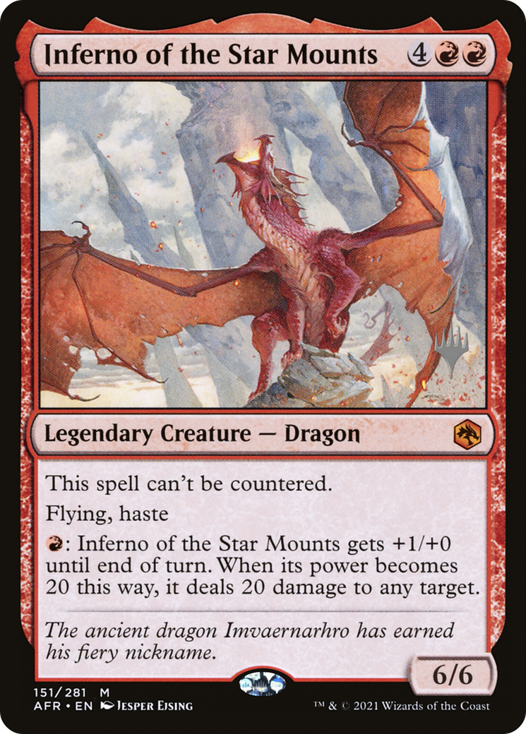 Inferno of the Star Mounts (PAFR-151P) - Adventures in the Forgotten Realms Promos - Premium MTG Single from Wizards of the Coast - Just $1.49! Shop now at Game Crave Tournament Store