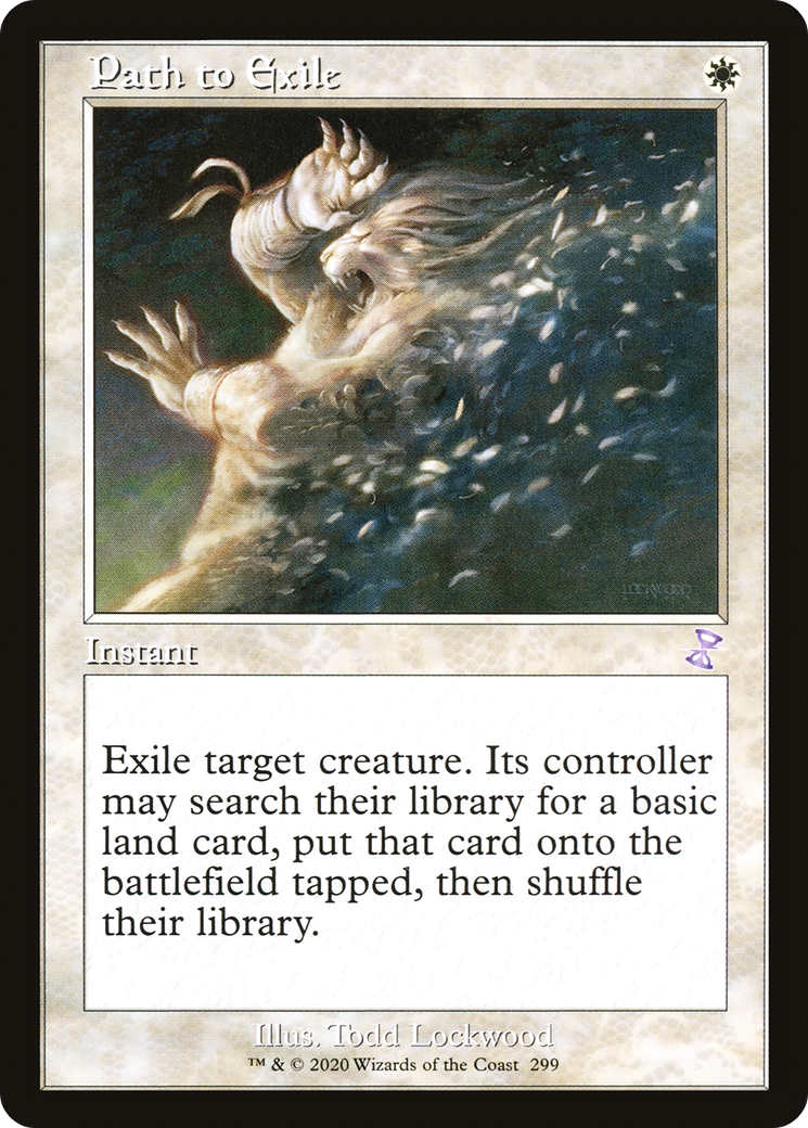 Path to Exile (TSR-299) - Time Spiral Remastered Foil - Premium MTG Single from Wizards of the Coast - Just $7.69! Shop now at Game Crave Tournament Store