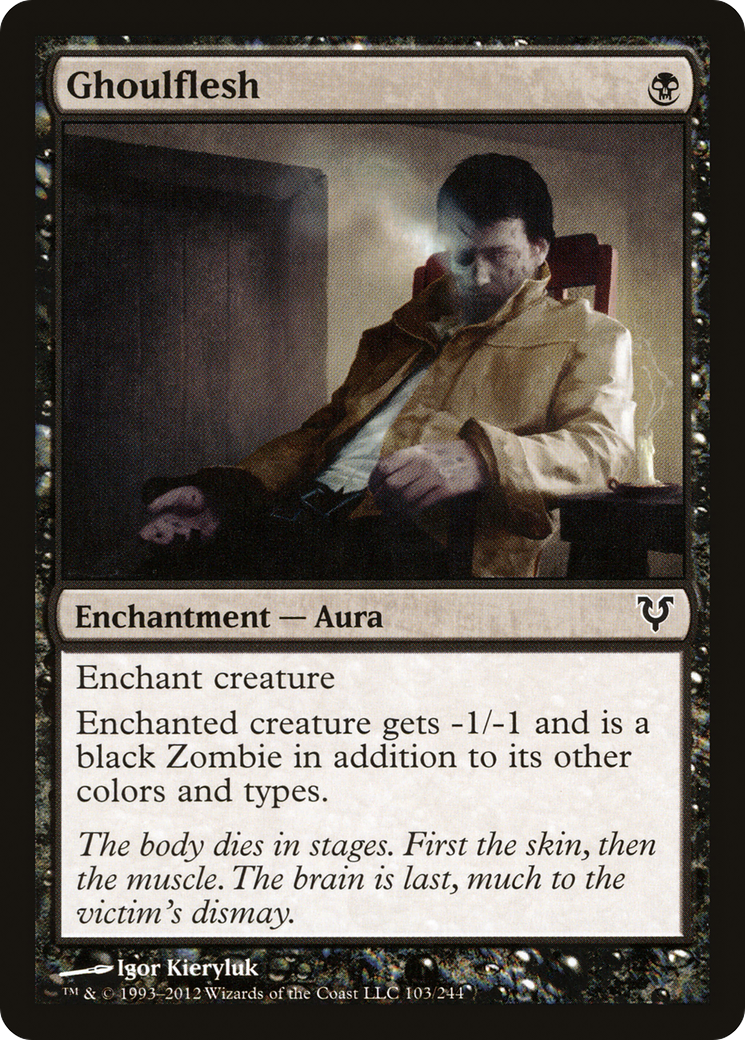 Ghoulflesh (AVR-103) - Avacyn Restored Foil - Premium MTG Single from Wizards of the Coast - Just $0.08! Shop now at Game Crave Tournament Store