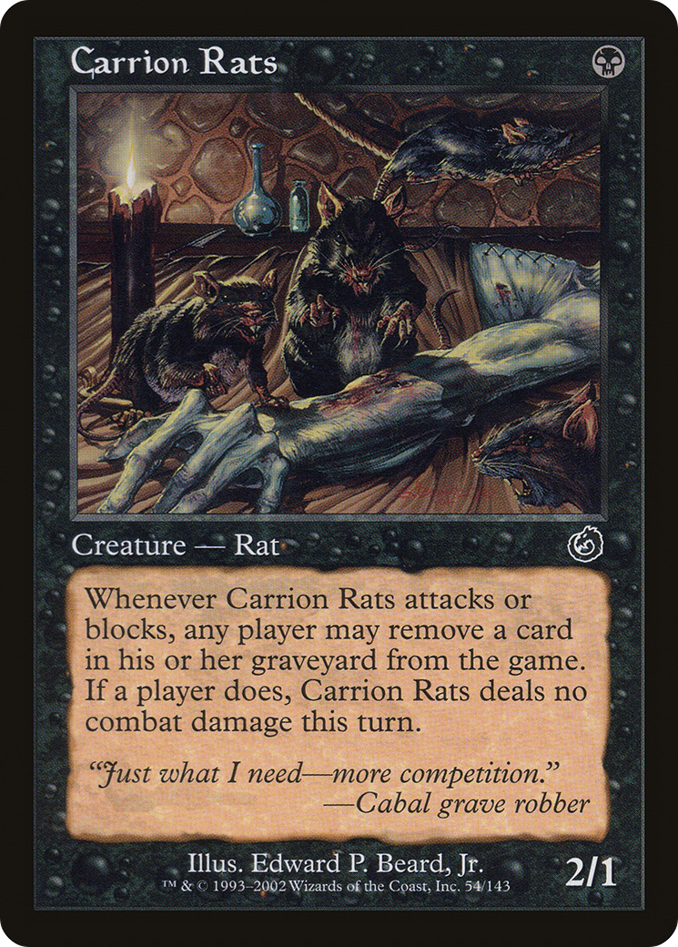 Carrion Rats (TOR-054) - Torment - Premium MTG Single from Wizards of the Coast - Just $0.08! Shop now at Game Crave Tournament Store