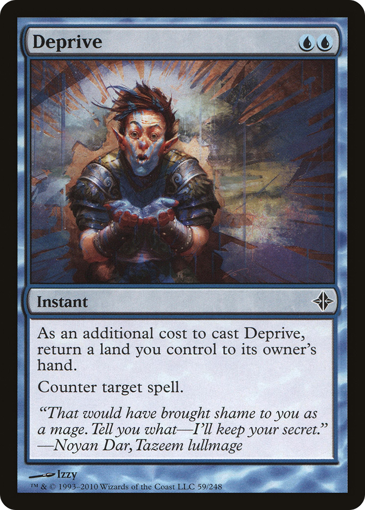 Deprive (ROE-059) - Rise of the Eldrazi - Premium MTG Single from Wizards of the Coast - Just $0.08! Shop now at Game Crave Tournament Store