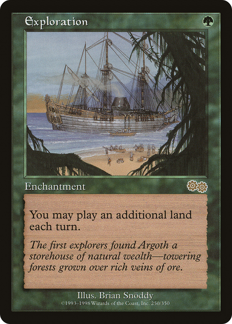 Exploration (USG-250) - Urza's Saga - Premium MTG Single from Wizards of the Coast - Just $12.06! Shop now at Game Crave Tournament Store