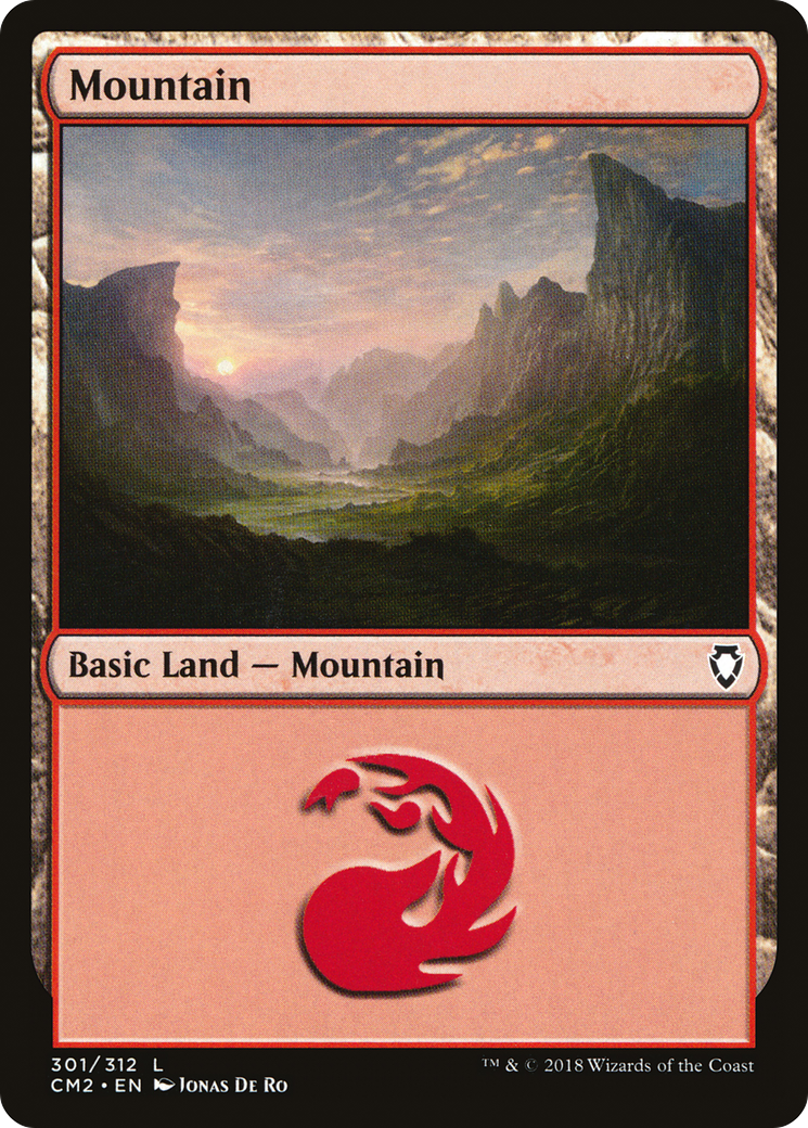 Mountain (CM2-301) - Commander Anthology Volume II - Premium MTG Single from Wizards of the Coast - Just $0.08! Shop now at Game Crave Tournament Store