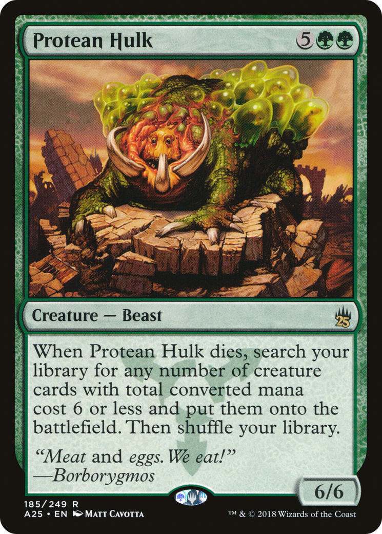 Protean Hulk (A25-185) - Masters 25 Foil - Premium MTG Single from Wizards of the Coast - Just $1.21! Shop now at Game Crave Tournament Store