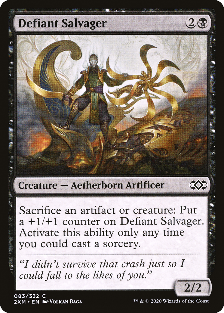 Defiant Salvager (2XM-083) - Double Masters Foil - Premium MTG Single from Wizards of the Coast - Just $0.08! Shop now at Game Crave Tournament Store