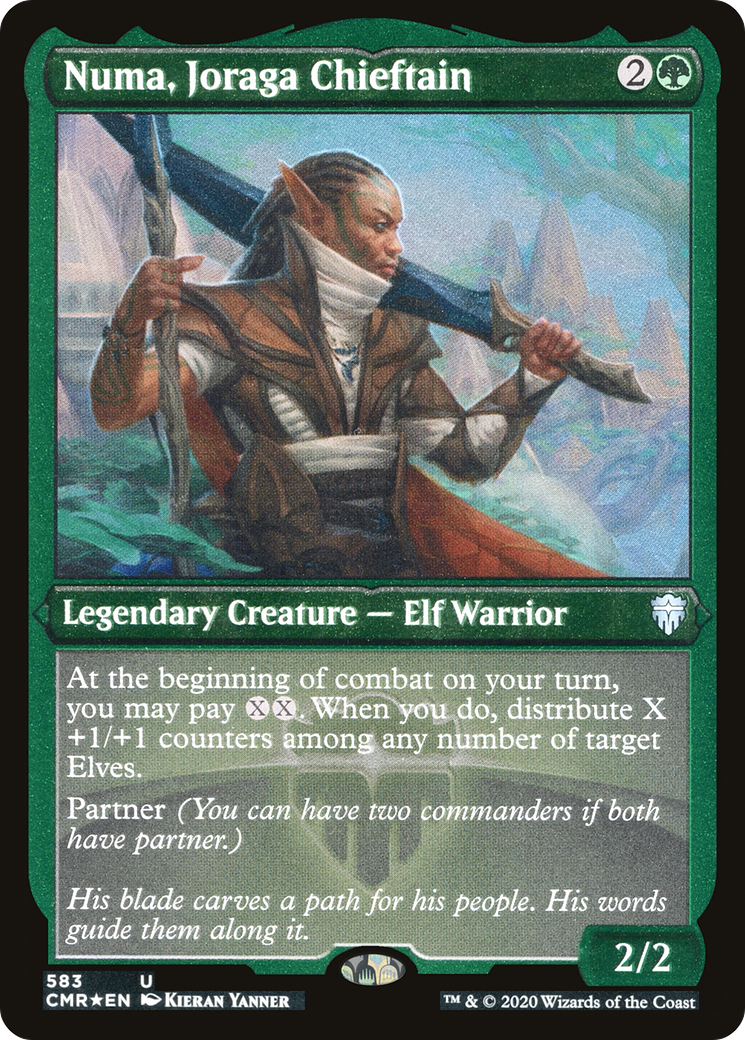 Numa, Joraga Chieftain (CMR-583) - Commander Legends Etched Foil - Premium MTG Single from Wizards of the Coast - Just $0.10! Shop now at Game Crave Tournament Store