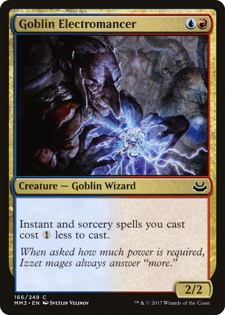 Goblin Electromancer (MM3-166) - Modern Masters 2017 Foil - Premium MTG Single from Wizards of the Coast - Just $0.09! Shop now at Game Crave Tournament Store