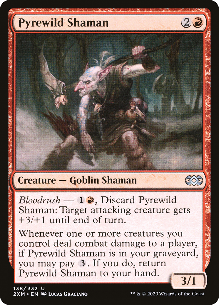 Pyrewild Shaman (2XM-138) - Double Masters Foil - Premium MTG Single from Wizards of the Coast - Just $0.08! Shop now at Game Crave Tournament Store