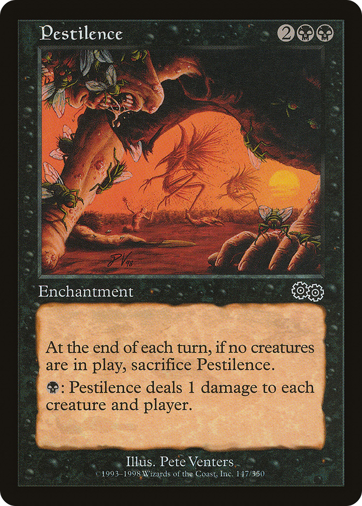 Pestilence (USG-147) - Urza's Saga - Premium MTG Single from Wizards of the Coast - Just $0.08! Shop now at Game Crave Tournament Store