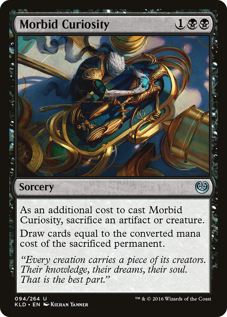 Morbid Curiosity (KLD-094) - Kaladesh - Premium MTG Single from Wizards of the Coast - Just $0.08! Shop now at Game Crave Tournament Store