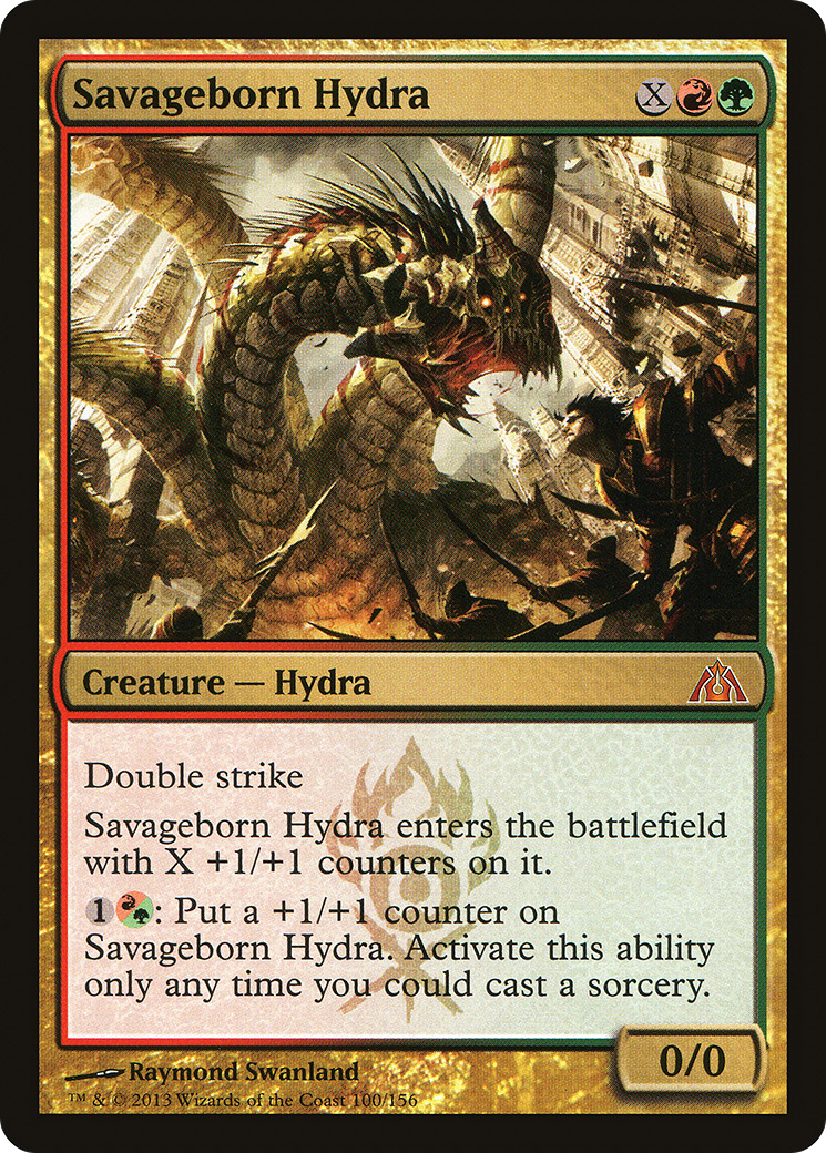 Savageborn Hydra (DGM-100) - Dragon's Maze Foil - Premium MTG Single from Wizards of the Coast - Just $0.38! Shop now at Game Crave Tournament Store
