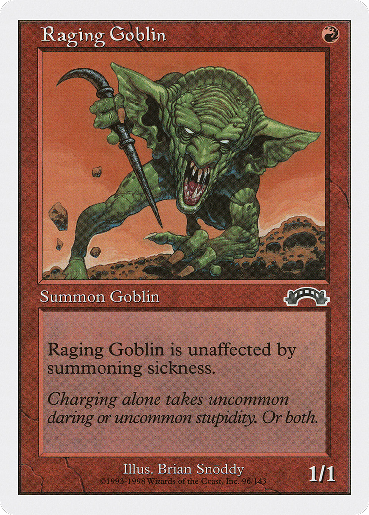 Raging Goblin (ATH-049) - Anthologies - Premium MTG Single from Wizards of the Coast - Just $0.08! Shop now at Game Crave Tournament Store