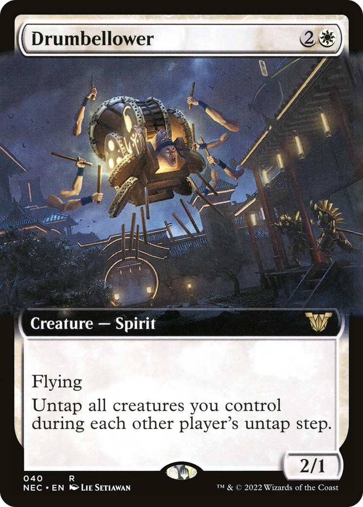 Drumbellower (NEC-040) - Neon Dynasty Commander: (Extended Art) - Premium MTG Single from Wizards of the Coast - Just $1.66! Shop now at Game Crave Tournament Store
