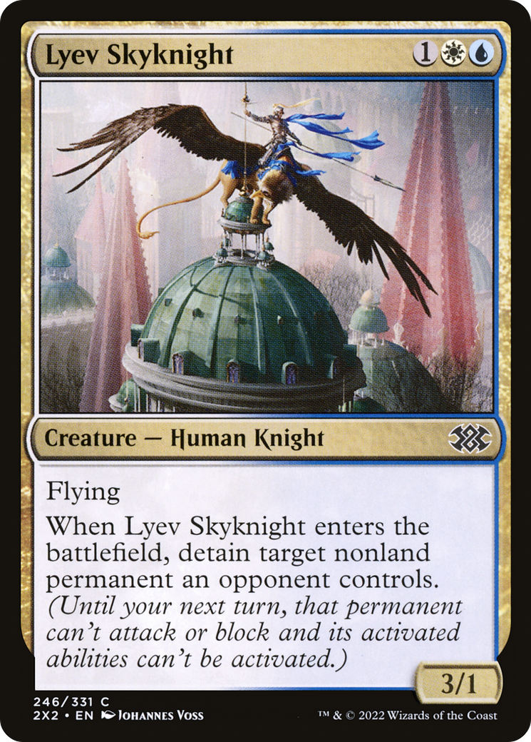 Lyev Skyknight (2X2-246) - Double Masters 2022 - Premium MTG Single from Wizards of the Coast - Just $0.25! Shop now at Game Crave Tournament Store