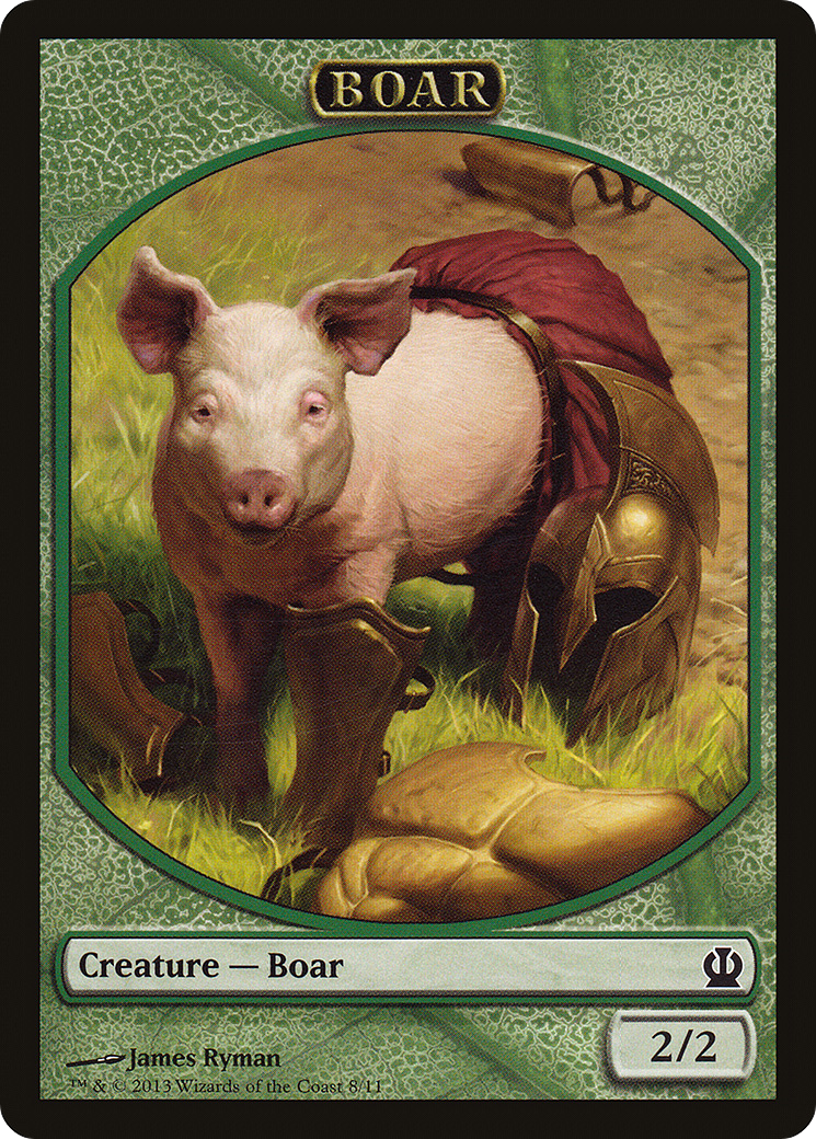 Boar (TTHS-008) - Theros Tokens - Premium MTG Single from Wizards of the Coast - Just $0.08! Shop now at Game Crave Tournament Store