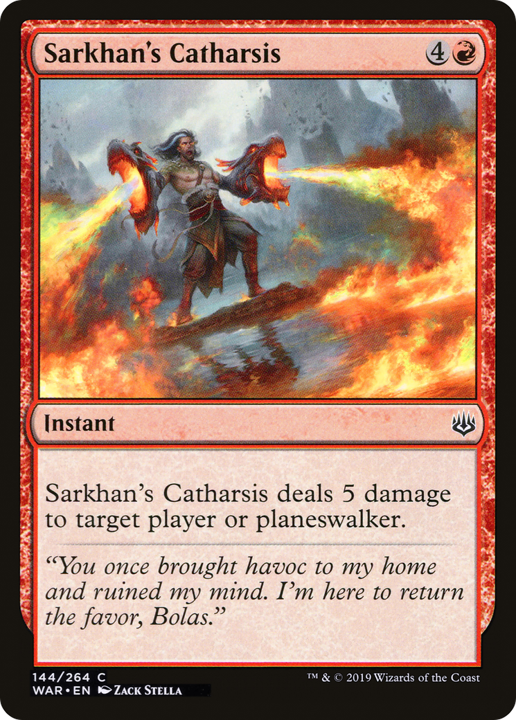 Sarkhan's Catharsis (WAR-144) - War of the Spark Foil - Premium MTG Single from Wizards of the Coast - Just $0.08! Shop now at Game Crave Tournament Store