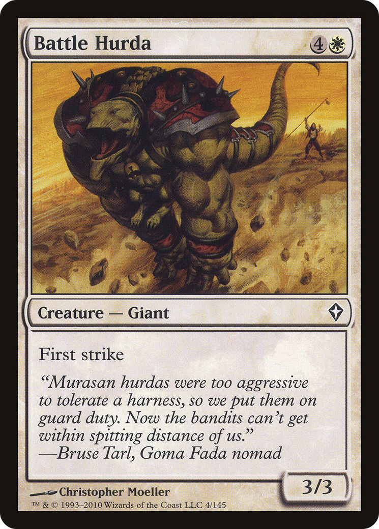 Battle Hurda (WWK-004) - Worldwake - Premium MTG Single from Wizards of the Coast - Just $0.08! Shop now at Game Crave Tournament Store